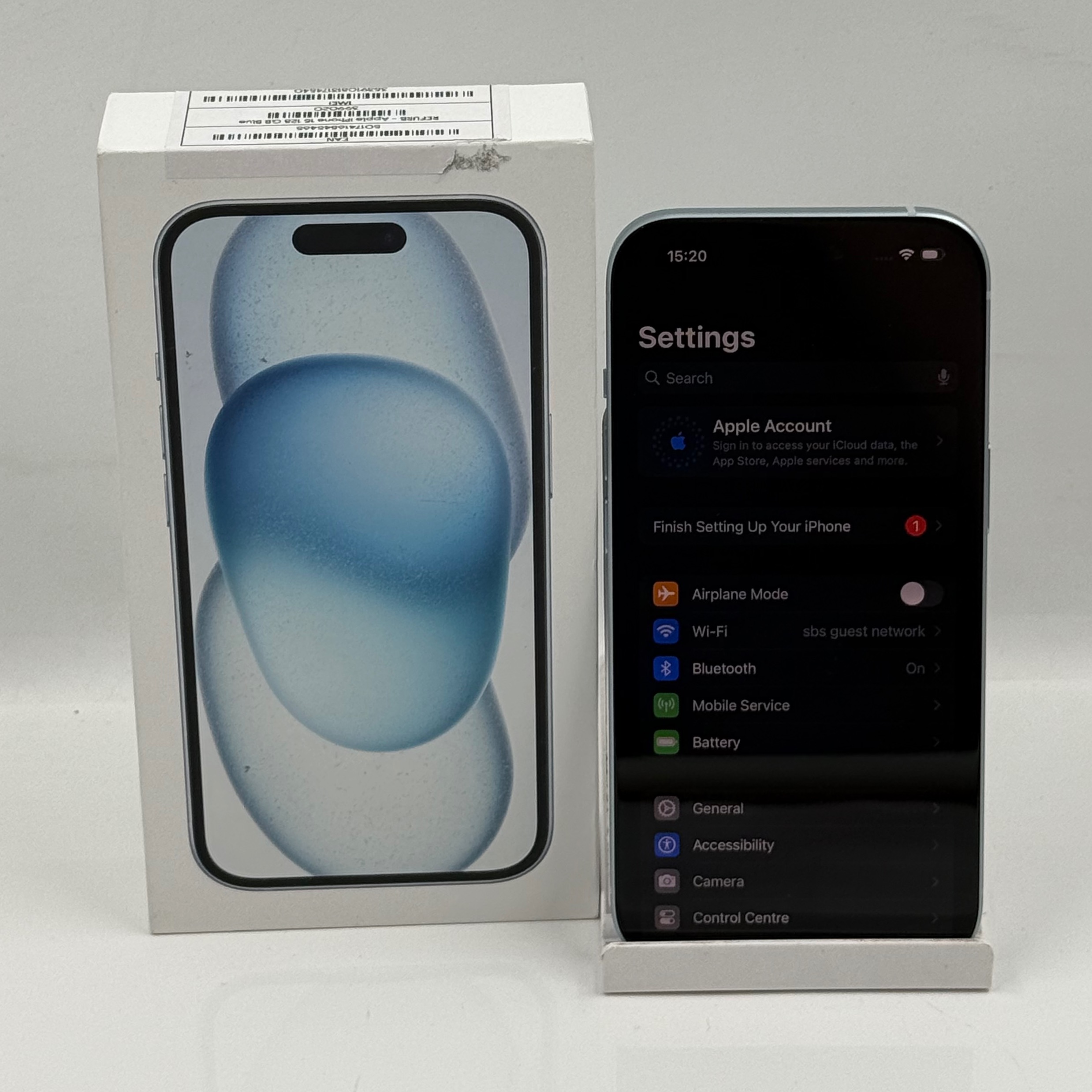 Pre-owned APPLE iPHONE 15 - BLUE- 128GB 100% BATTERY UNLOCKED